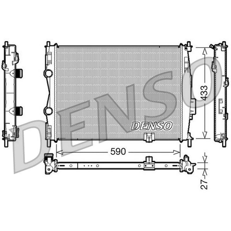 Denso Engine Radiator DRM46019
