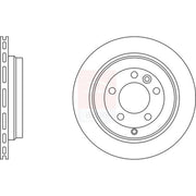 Apec 2 x Vented Rear Brake Discs SDK6183