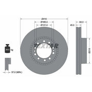 Textar 2 x Externally Vented Brake Discs 93309100 OE 20700508 5010598308