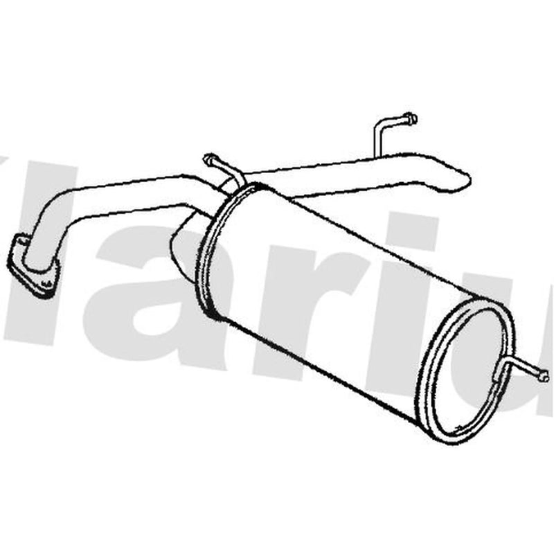Klarius Box With Tail Pipe Rear HA478W