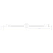 Juratek Brake Hydraulic Hose Line Front JBH1511