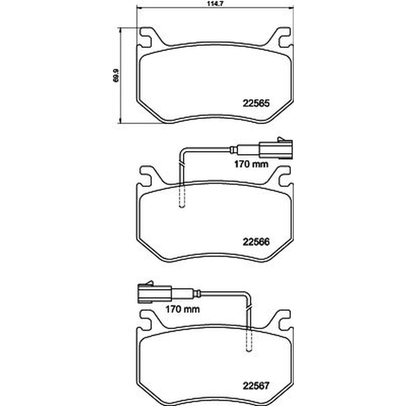 Mintex Rear Brake Pad Set MDB3990