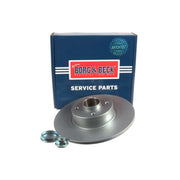 Borg & Beck 2 x Solid Rear Brake Discs BBD5897S