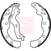 Apec Brake Shoe Set Axle Kit SHU722