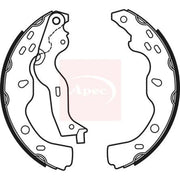 Apec Brake Shoe Set Axle Kit SHU722