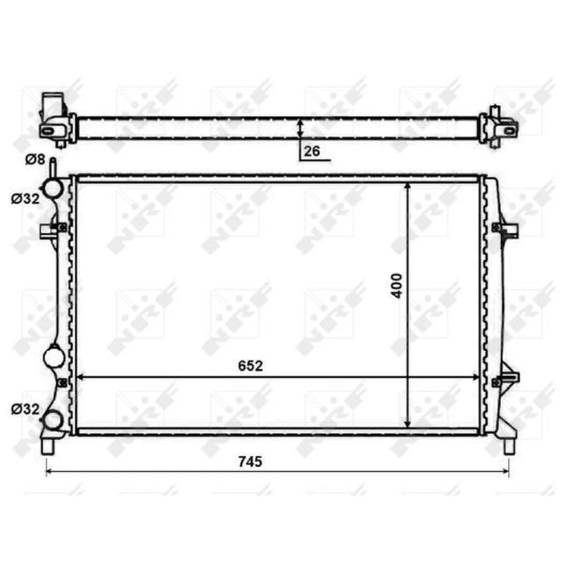 NRF Engine Radiator 59057
