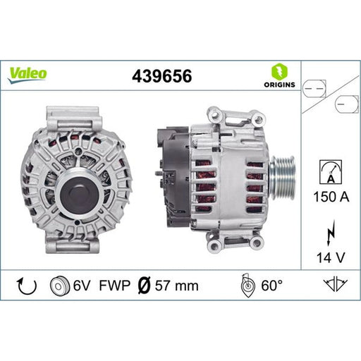 Valeo Car Alternator 12V 439656