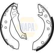 NAPA Brake Shoe Set Axle Kit NBS1024