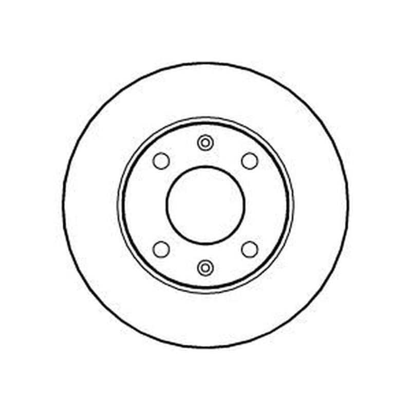 Abtex 2 x Solid Front Brake Discs BD115S