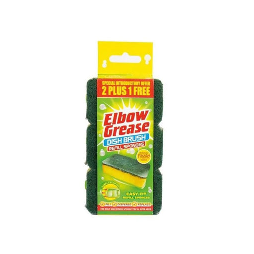 Elbow Grease Dish Brush Refill x 3 EG124 - EG124