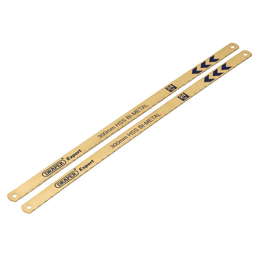 Draper Expert Hacksaw Blades 300mm 24tpi Pack of 2