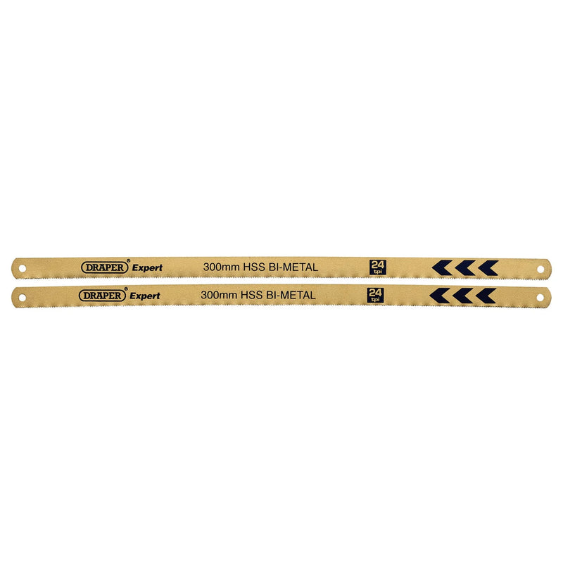 Draper Expert Hacksaw Blades 300mm 24tpi Pack of 2
