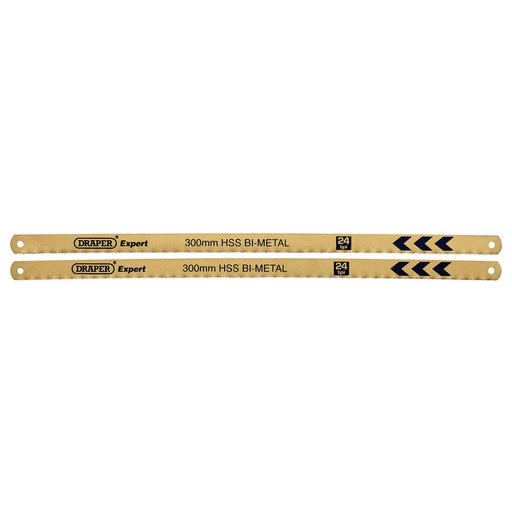 Draper Expert Hacksaw Blades 300mm 24tpi Pack of 2