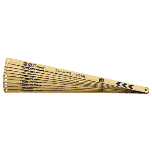 Draper Expert Hacksaw Blades 300mm 18tpi Pack of 10