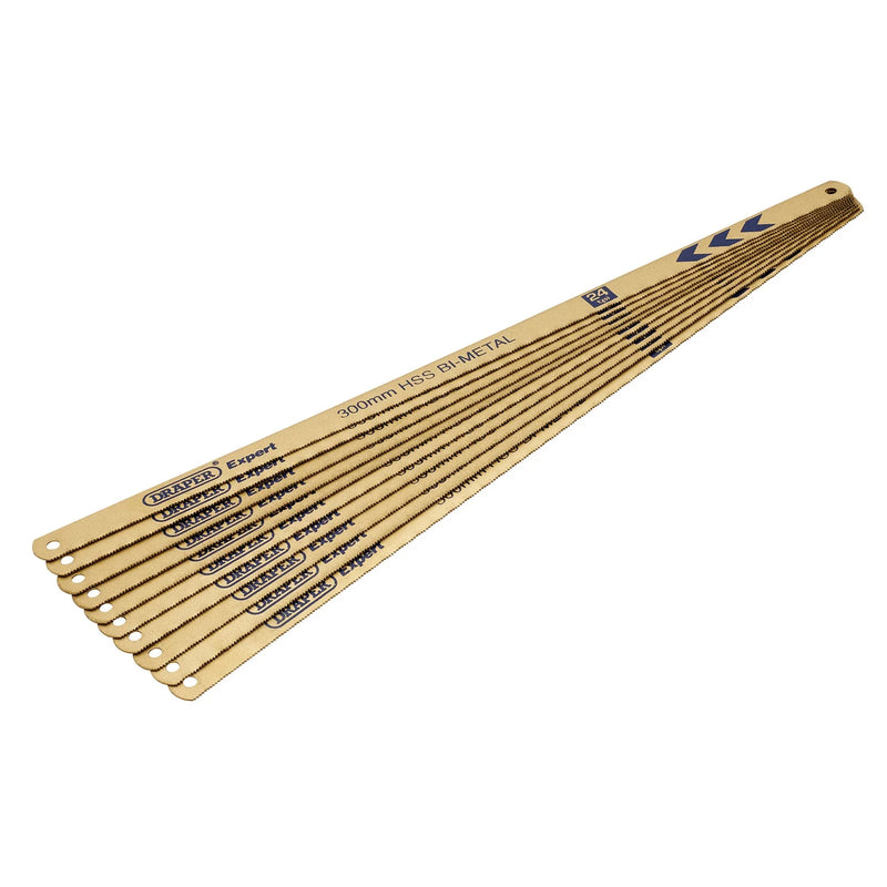 Draper Expert Hacksaw Blades 300mm 24tpi Pack of 10