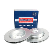 Borg & Beck 2 x Vented Rear Brake Discs BBD4408