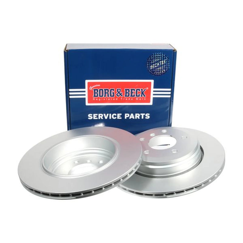 Borg & Beck 2 x Vented Rear Brake Discs BBD4408