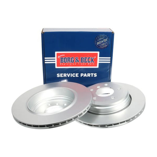 Borg & Beck 2 x Vented Rear Brake Discs BBD4408