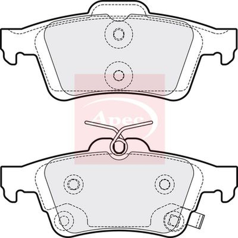 Apec Rear Brake Pad Set PAD2211