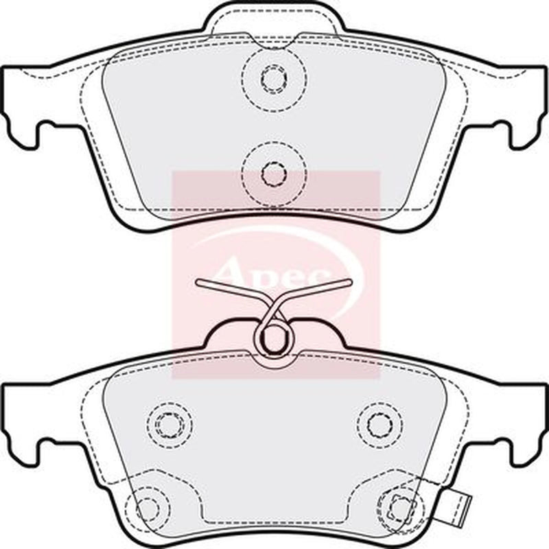 Apec Rear Brake Pad Set PAD2211