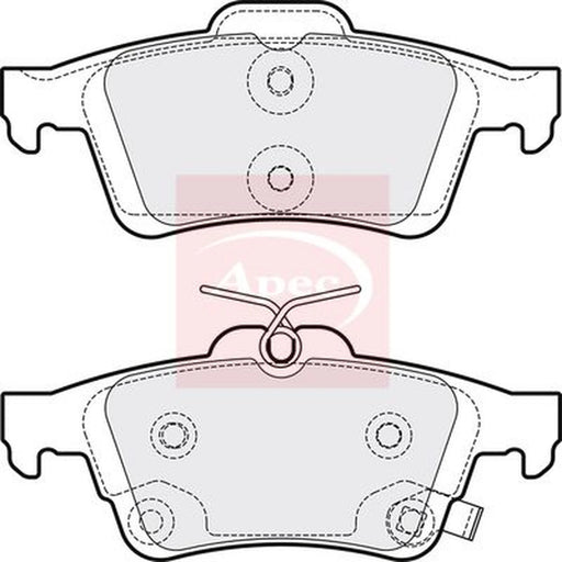 Apec Rear Brake Pad Set PAD2211