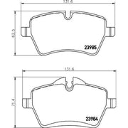 DON Front Brake Pad Set PCP1215