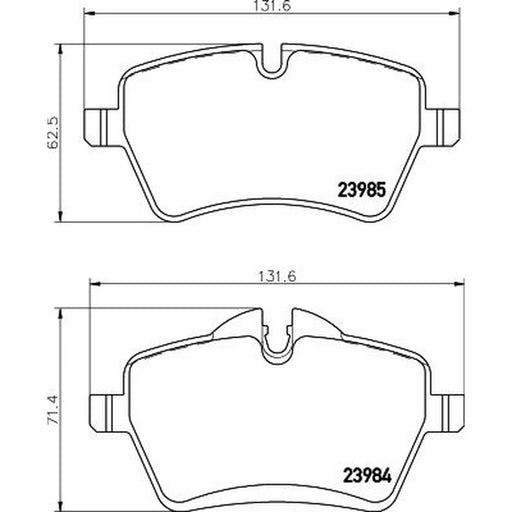 DON Front Brake Pad Set PCP1215