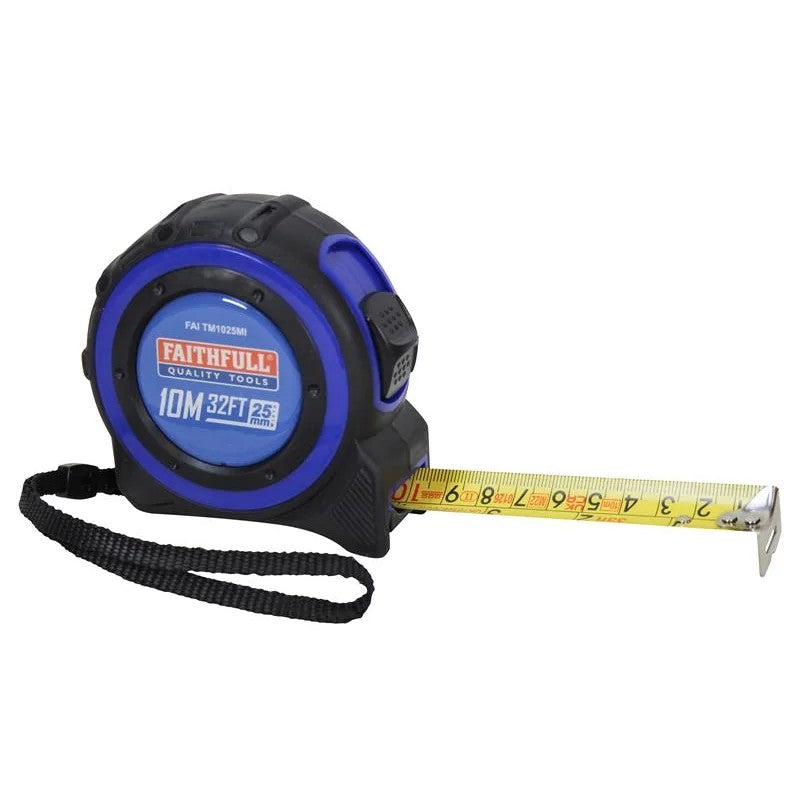 Faithfull Trade Tape Measure 10m/33ft (Width 25mm) - FAITM1025MI
