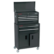 Draper Combined Roller Cabinet Tool Chest 6 Drawer 24" Black