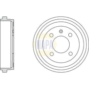 NAPA Brake Drum Assembly Rear NDR1017