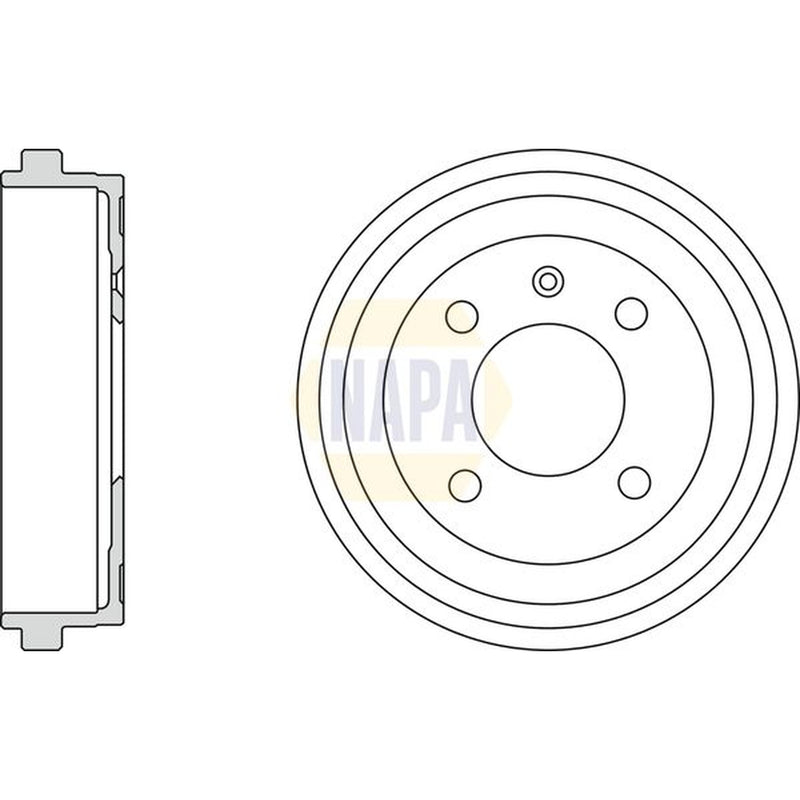 NAPA Brake Drum Assembly Rear NDR1017