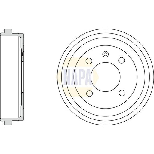 NAPA Brake Drum Assembly Rear NDR1017