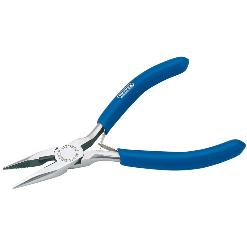 Draper Long Nose Pliers 115mm with Spring Loaded Handles