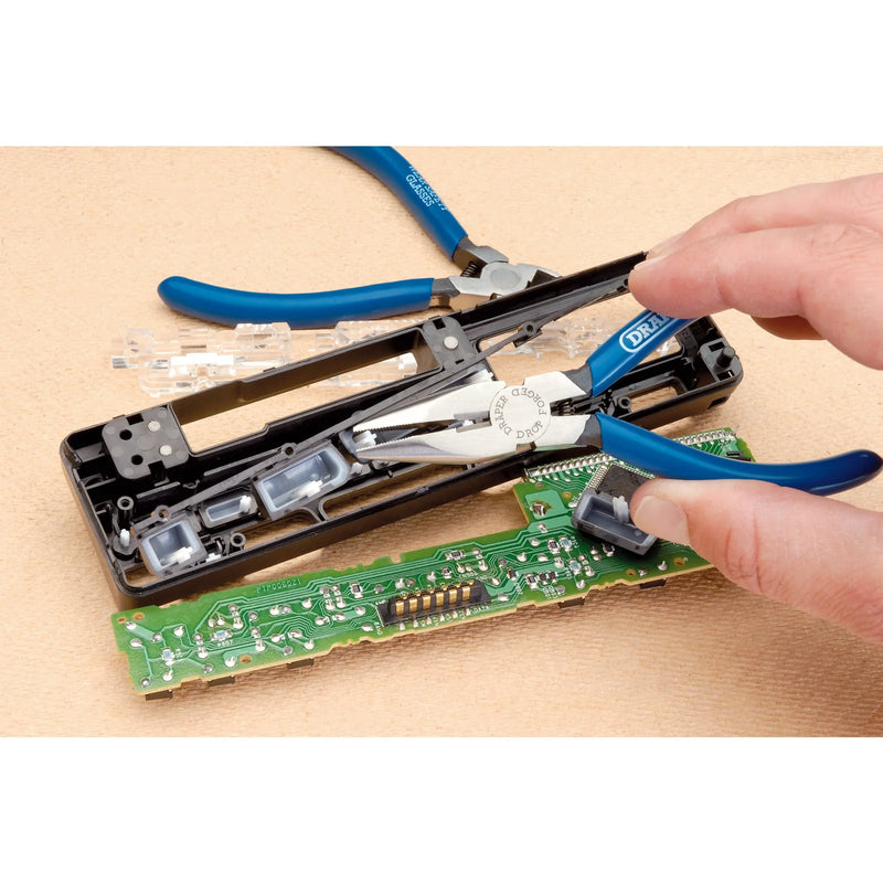 Draper Long Nose Pliers 115mm with Spring Loaded Handles