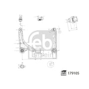 Febi Control/Trailing Arm Front Right 179105