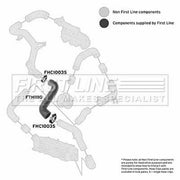 First Line Intercooler Turbo Charge Air Hose FTH1110