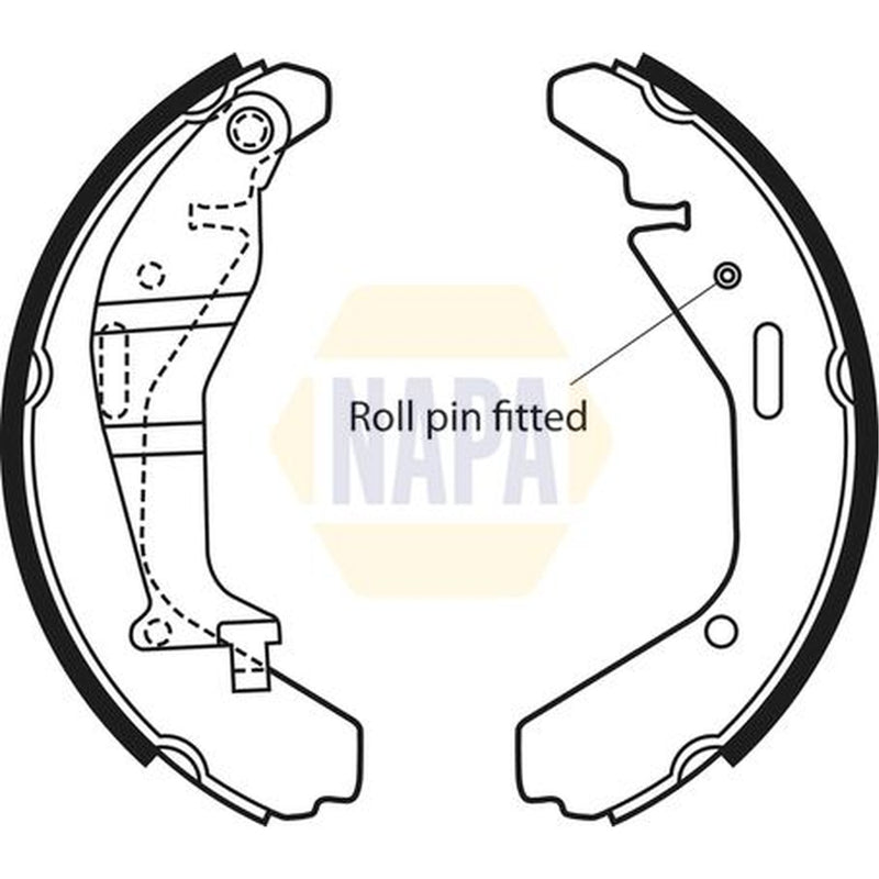 NAPA Brake Shoe Set Axle Kit NBS1061