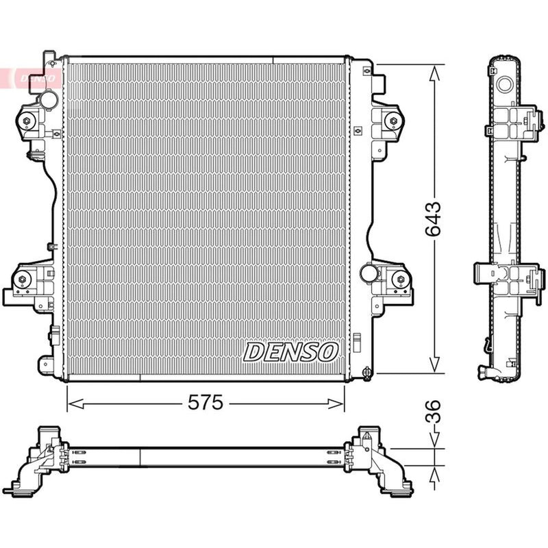Denso Engine Radiator DRM50140