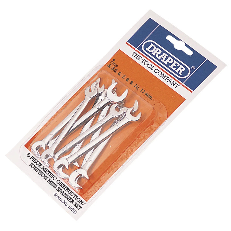 Draper Metric Ignition Mini Spanner Set 8 Piece