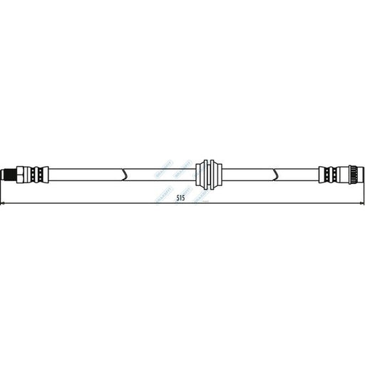 Apec Brake Hydraulic Hose Line Front BHO4234