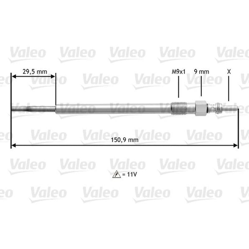 Valeo Diesel Engine Glow Plug 345131