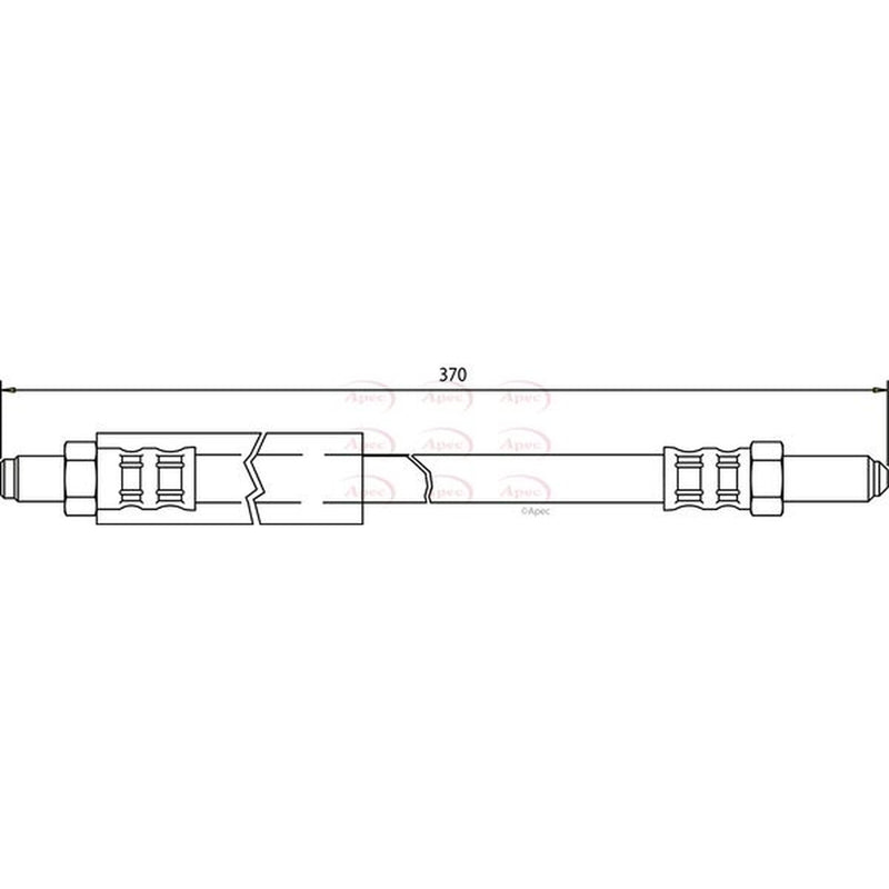 Apec Brake Hydraulic Hose Line Front HOS3137