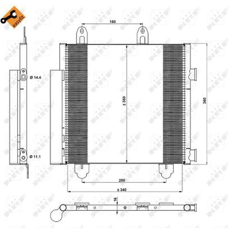 NRF Air Conditioning Condenser 350231
