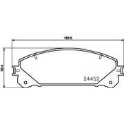 DON Front Brake Pad Set PCP1279