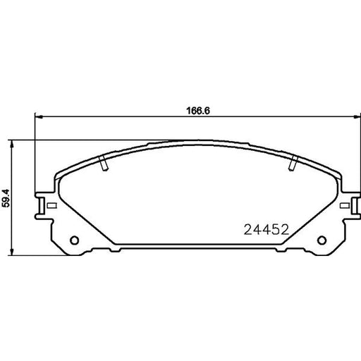 Mintex Front Brake Pad Set MDB3114