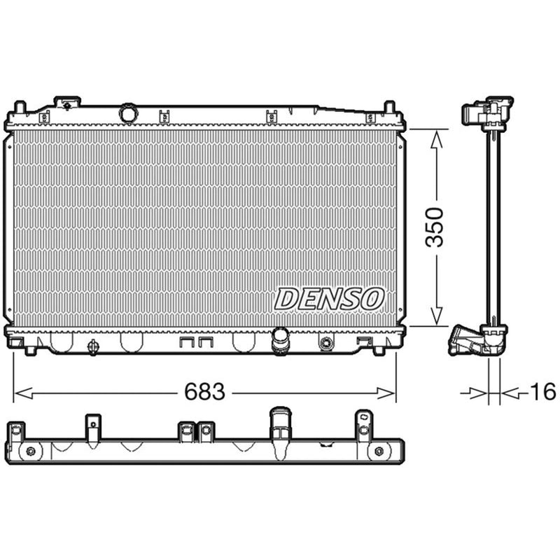 Denso Engine Radiator DRM40035