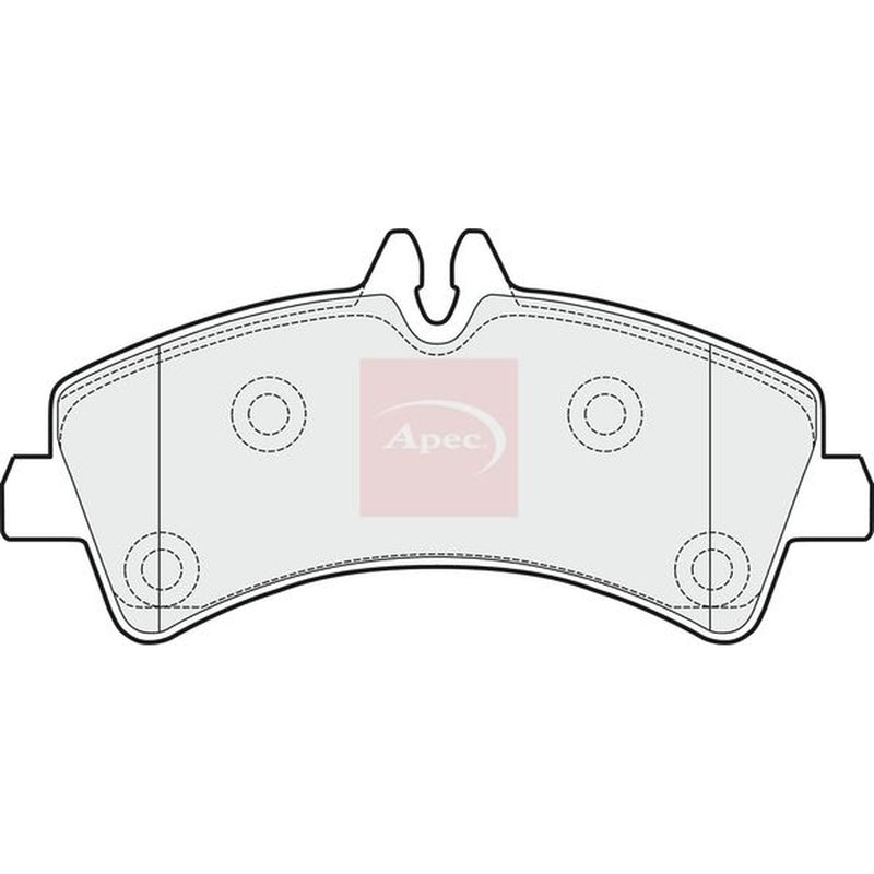 Apec Rear Brake Pad Set PAD1517