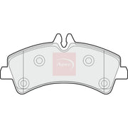 Apec Rear Brake Pad Set PAD1517