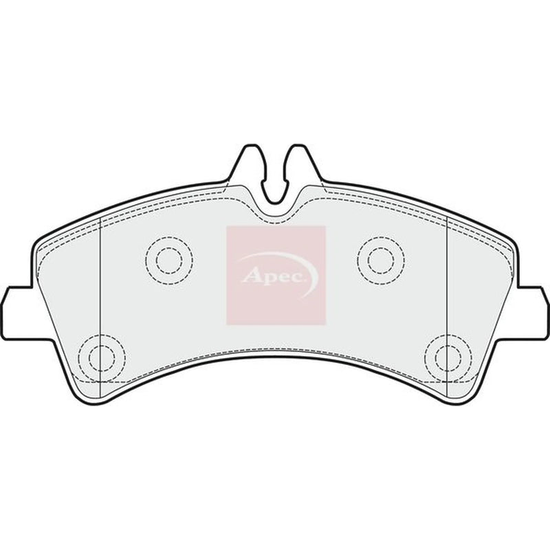 Apec Rear Brake Pad Set PAD1517