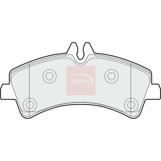 Apec Rear Brake Pad Set PAD1517